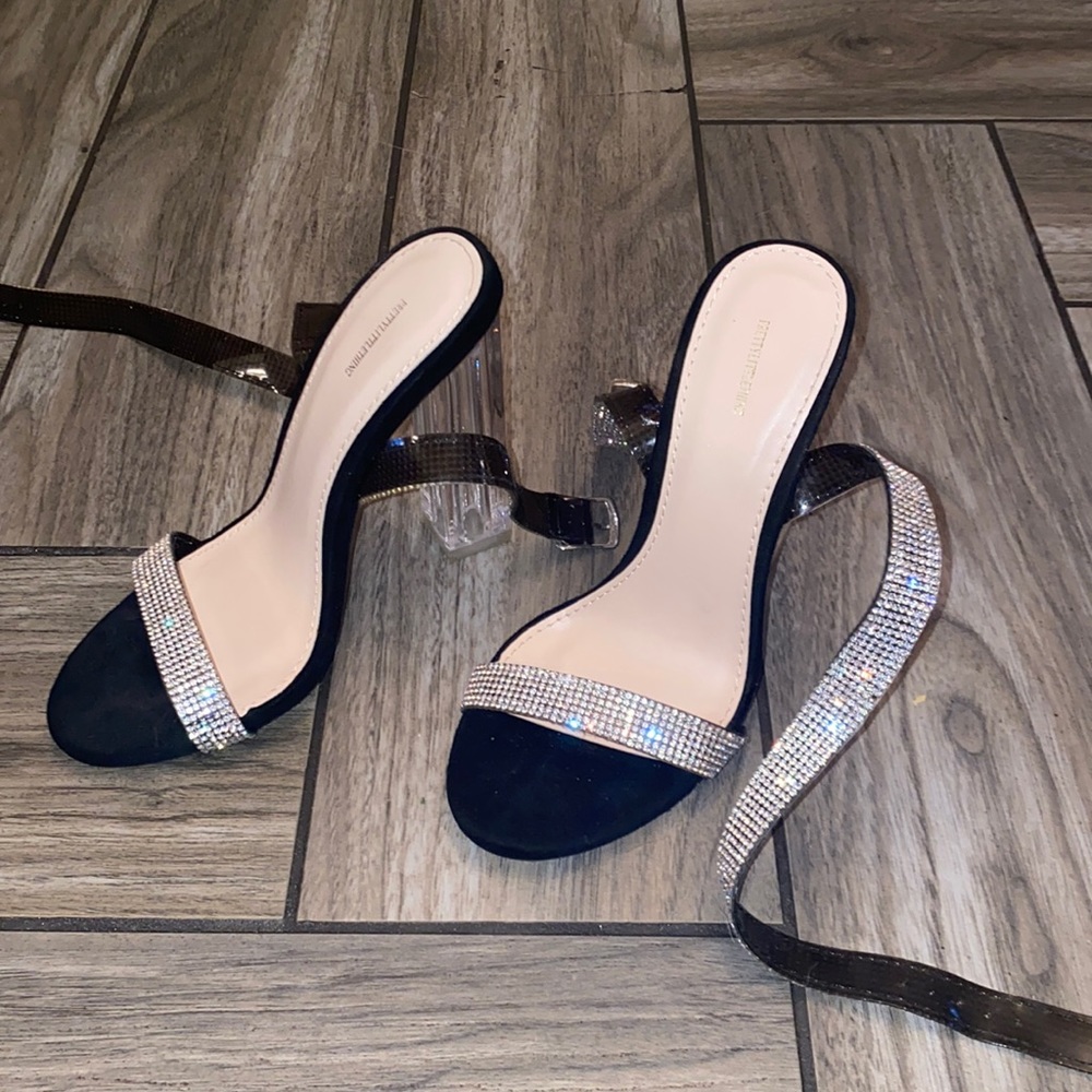 Strappy Jeweled Heels